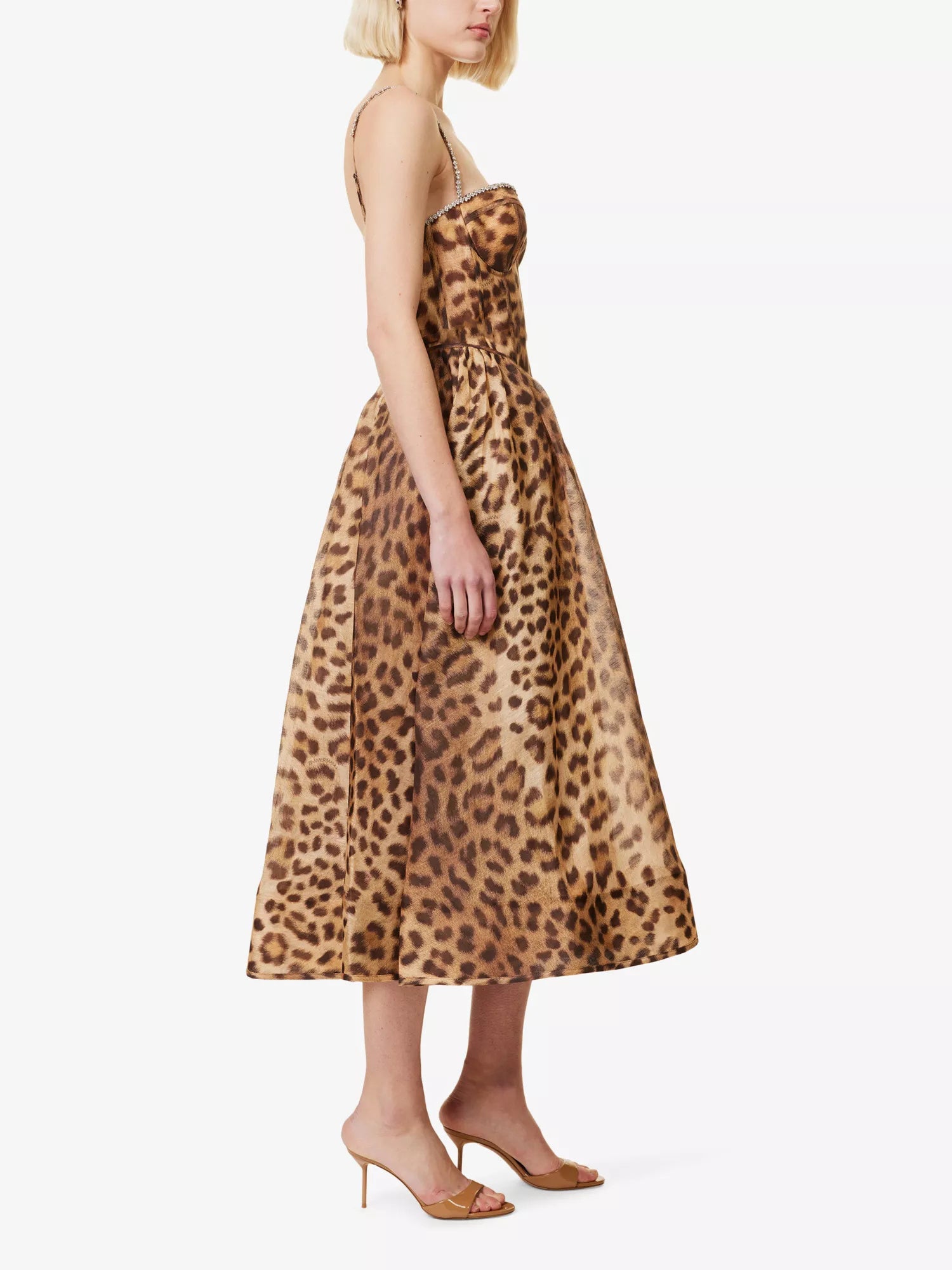 EMMA LEOPARD PRINT SLIP DRESS