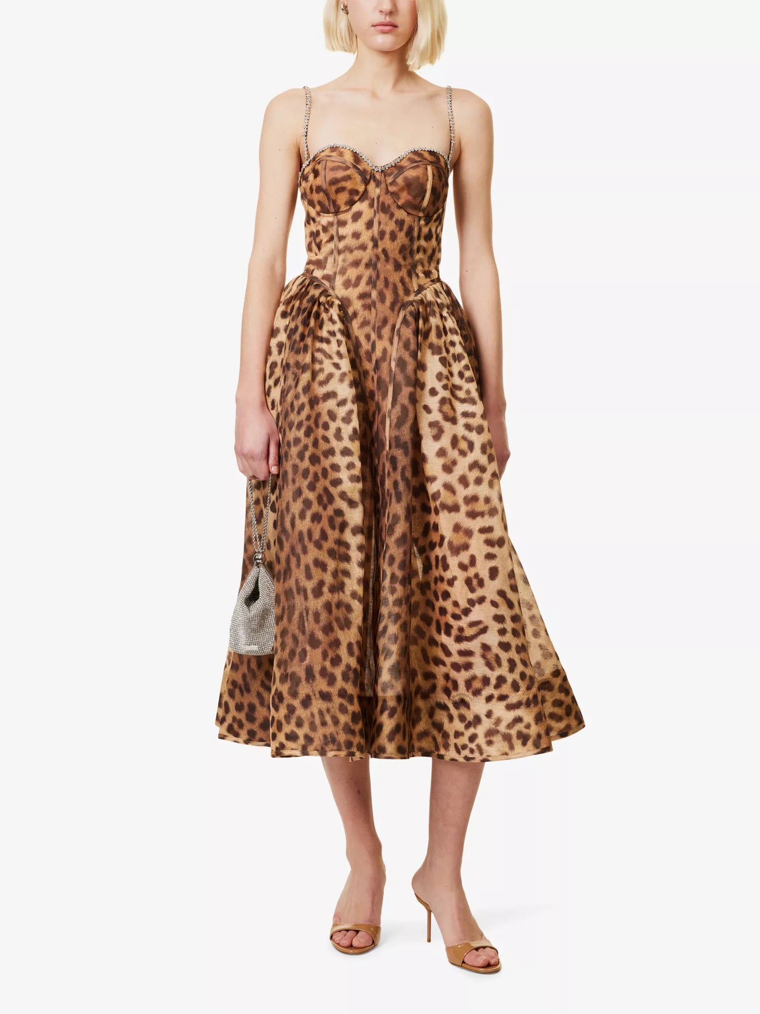EMMA LEOPARD PRINT SLIP DRESS