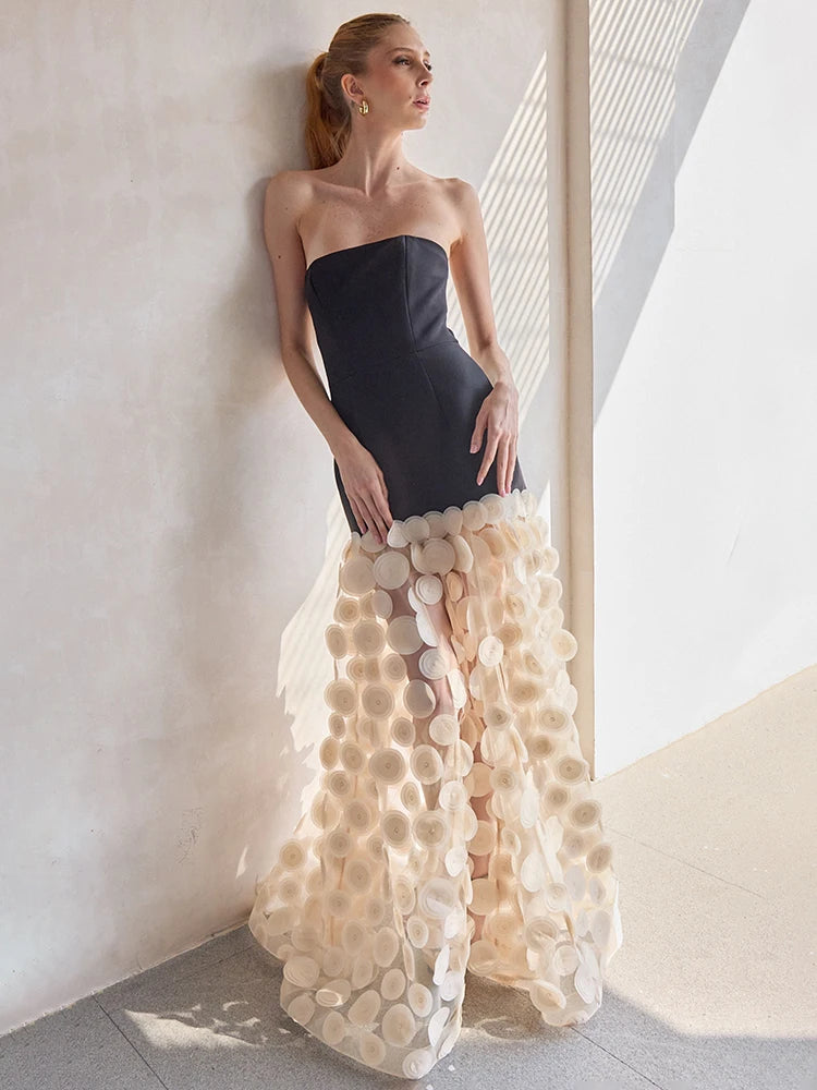 LISA STRAPLESS SLEEVELESS DRESS GOWN