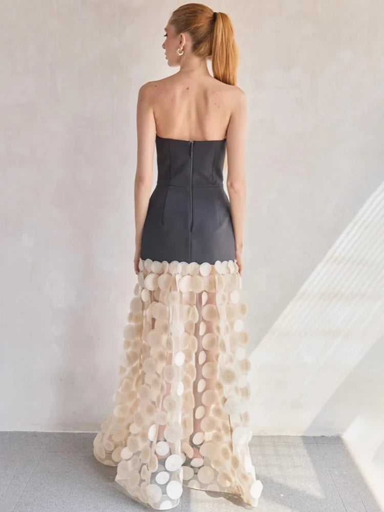 LISA STRAPLESS SLEEVELESS DRESS GOWN