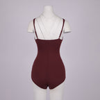 ABBI SEXY BURGUNDY SHEER MESH DRESS SET