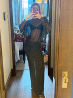 JASMINE BALCK SEQUINS MAXI DRESS