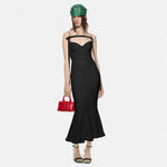 Load image into Gallery viewer, YORI BLACK LONG DRESS
