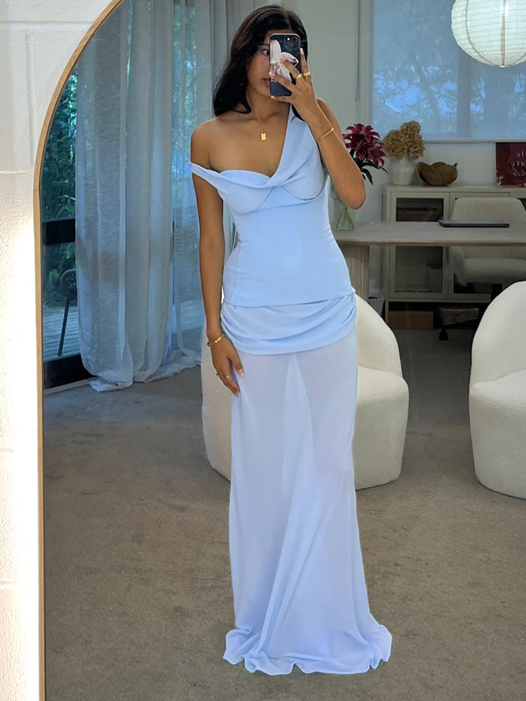 JOCELYN ONE SHOULDER MAXI DRESS