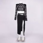 ANDREEA BLACK LACE 2-PIECE SET