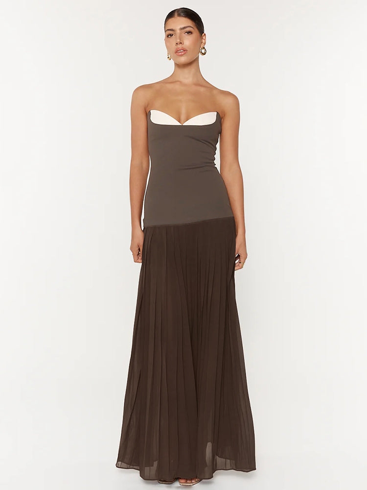HARPER BROWN STRAPLESS MAXI DRESS