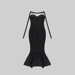 Load image into Gallery viewer, YORI BLACK LONG DRESS
