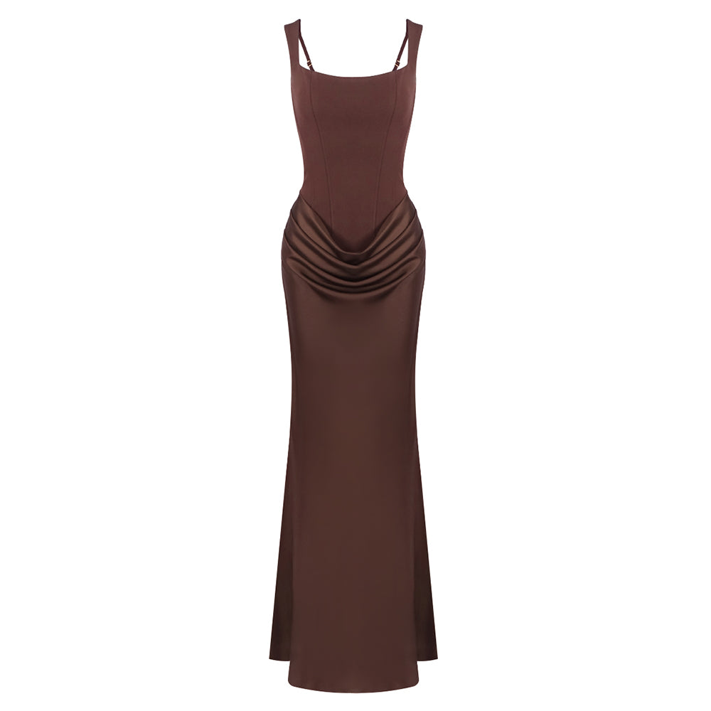 CHRISTI SEXY CORSET SLING MAXI DRESS
