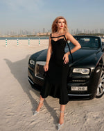 Load image into Gallery viewer, YORI BLACK LONG DRESS
