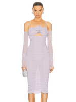 Load image into Gallery viewer, PILUO LAVENDER MIDI DRESS
