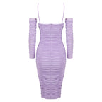 PILUO LAVENDER MIDI DRESS