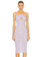 Load image into Gallery viewer, PILUO LAVENDER MIDI DRESS

