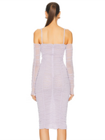 Load image into Gallery viewer, PILUO LAVENDER MIDI DRESS
