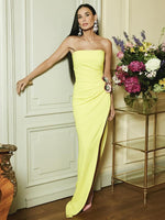 Load image into Gallery viewer, LINDA FLOWER YELLOW MAXI DRESS
