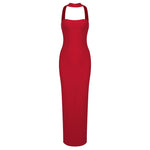 Carregar imagem no visualizador da galeria, YOANG RED HIGH STRETCH MAXI DRESS
