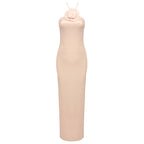 LOVIEE FLOWER SEQUIN MAXI DRESS
