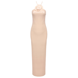 LOVIEE FLOWER SEQUIN MAXI DRESS