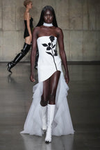 Giaana White Strapless Bandage Dress