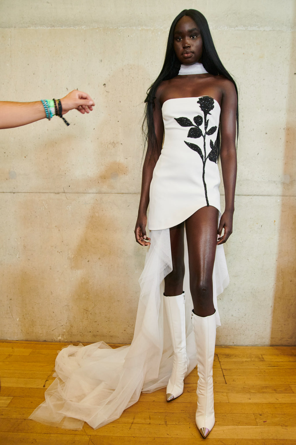 Giaana White Strapless Bandage Dress