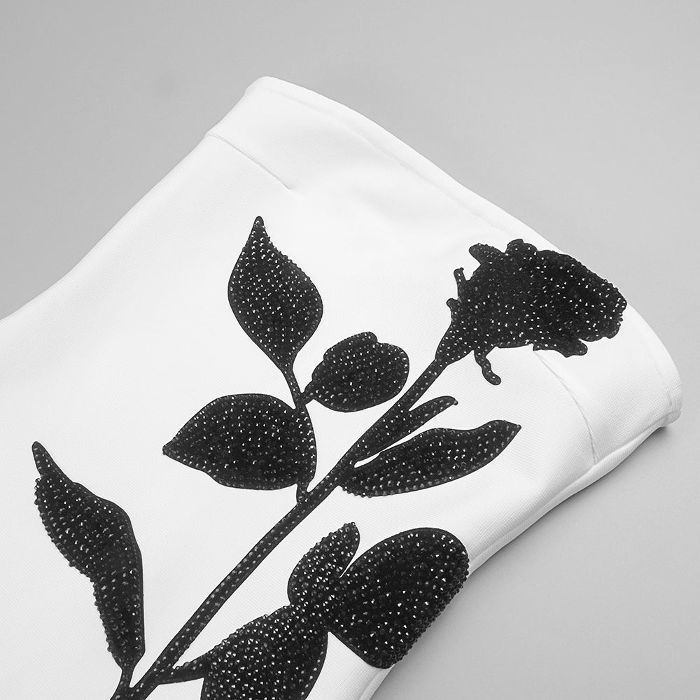 Giaana White Strapless Bandage Dress