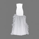 Charger l&#39;image dans la galerie, Giaana White Strapless Bandage Dress
