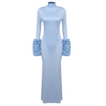 Load image into Gallery viewer, PETRA TURTLENECK MAXI DRESS
