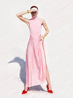 Load image into Gallery viewer, SANDRA HIGH NECK MAXI DRESS
