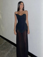 Charger l&#39;image dans la galerie, NANA STRAPLESS LONG BANDAGE DRESS
