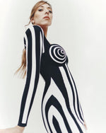 Load image into Gallery viewer, JANET STRIPED MINI DRESS
