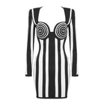 Load image into Gallery viewer, JANET STRIPED MINI DRESS
