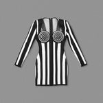 Load image into Gallery viewer, JANET STRIPED MINI DRESS
