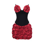 RUBY ROSE FLOWER STRUCTURED TWO PIECES SET