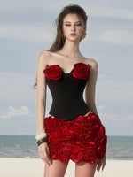 Load image into Gallery viewer, RUBY ROSE FLOWER STRUCTURED TWO PIECES SET
