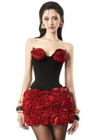 Load image into Gallery viewer, RUBY ROSE FLOWER STRUCTURED TWO PIECES SET
