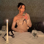 Charger l&#39;image dans la galerie, EMMA  MESH LONG SLEEVE DRESS
