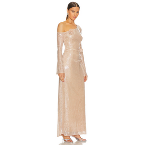 EMMA  MESH LONG SLEEVE DRESS