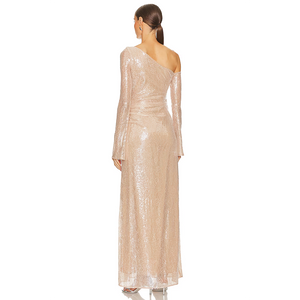EMMA  MESH LONG SLEEVE DRESS