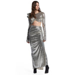 Cargar imagen en el visor de la galería, AMMY SEQUIN TEO-PIECES DRESS SET
