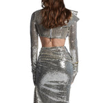 Cargar imagen en el visor de la galería, AMMY SEQUIN TEO-PIECES DRESS SET
