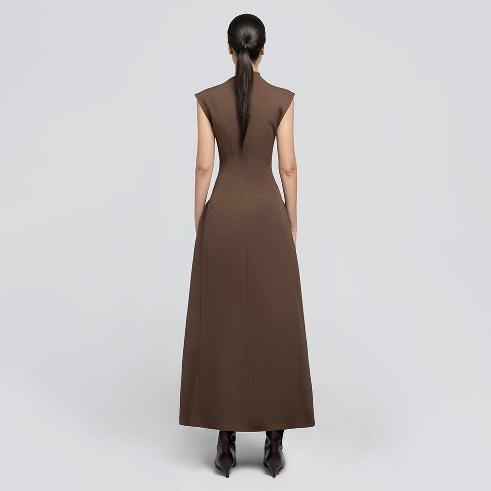 CINDY FASHION SLEEVELESS LONG DRESS