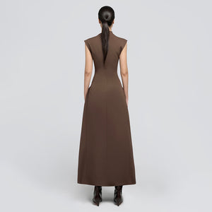 CINDY FASHION SLEEVELESS LONG DRESS