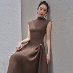 CINDY FASHION SLEEVELESS LONG DRESS