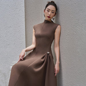 CINDY FASHION SLEEVELESS LONG DRESS