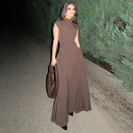 Carregar imagem no visualizador da galeria, CINDY FASHION SLEEVELESS LONG DRESS
