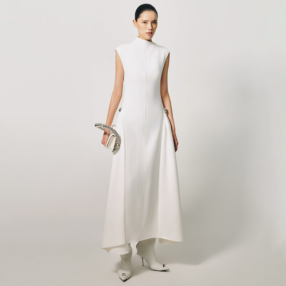 CINDY FASHION SLEEVELESS LONG DRESS