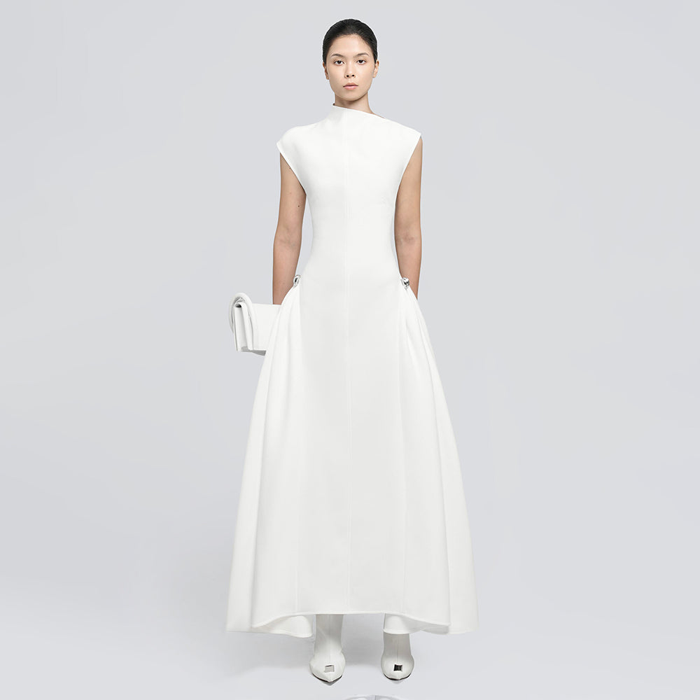 CINDY FASHION SLEEVELESS LONG DRESS