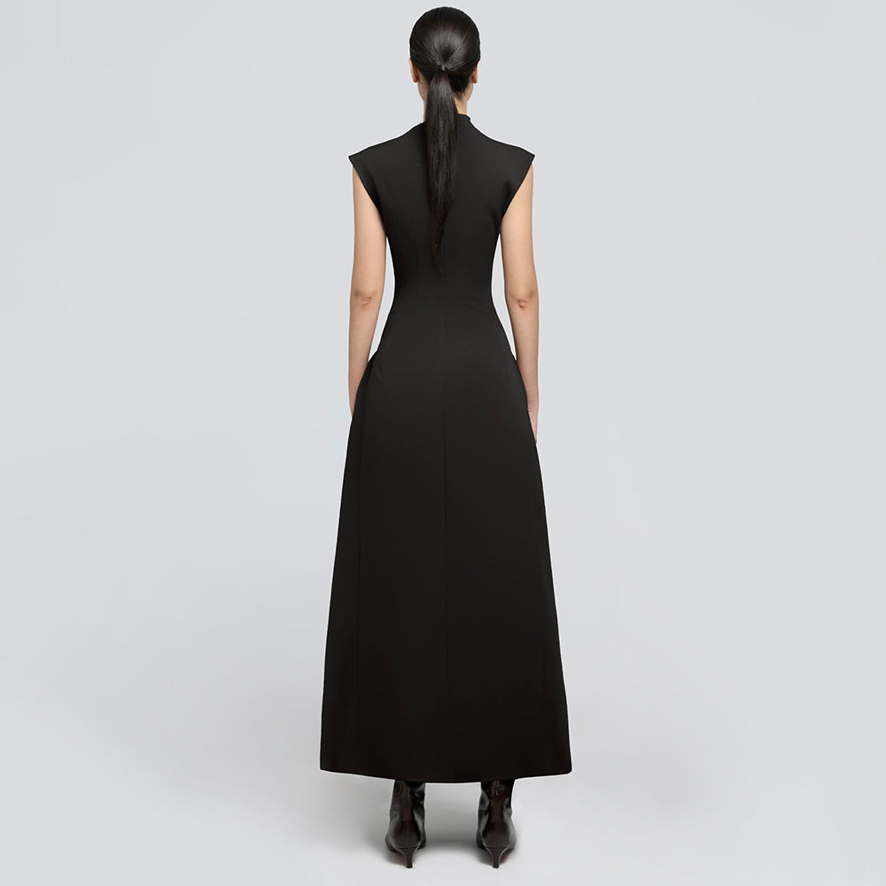 CINDY FASHION SLEEVELESS LONG DRESS
