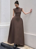 CINDY FASHION SLEEVELESS LONG DRESS
