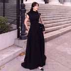 CINDY FASHION SLEEVELESS LONG DRESS