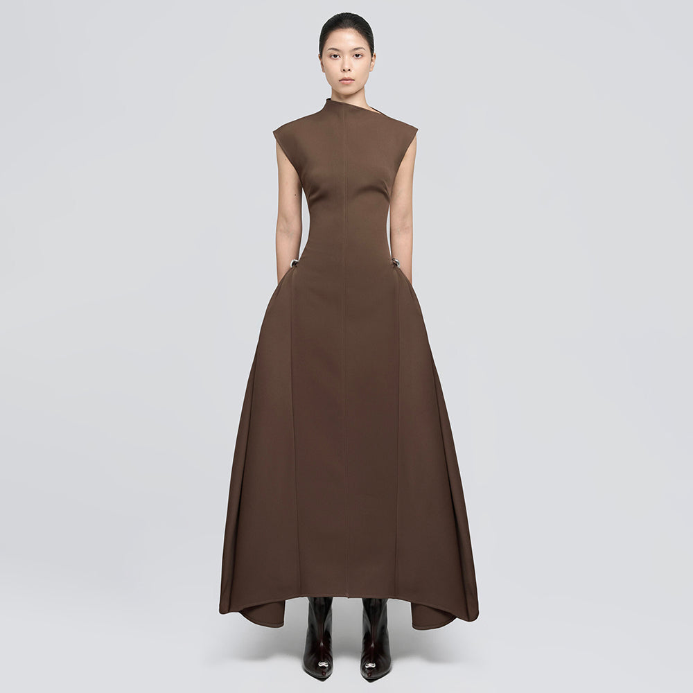 CINDY FASHION SLEEVELESS LONG DRESS